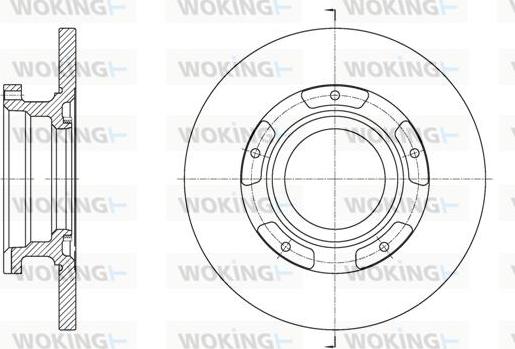 Woking D61564.00 - Disque de frein cwaw.fr