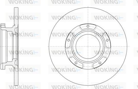 Woking D61566.00 - Disque de frein cwaw.fr