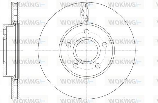 Woking D61560.10 - Disque de frein cwaw.fr