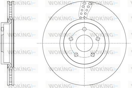 Woking D61561.10 - Disque de frein cwaw.fr