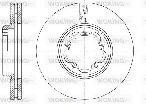 Woking D61563.10 - Disque de frein cwaw.fr