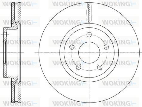 Woking D61562.10 - Disque de frein cwaw.fr