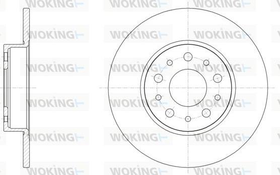 Woking D61500.00 - Disque de frein cwaw.fr