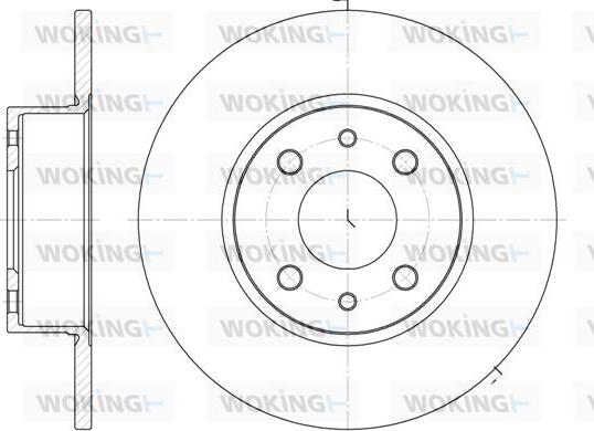 Woking D6150.00 - Disque de frein cwaw.fr