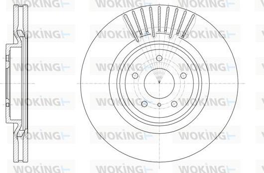 Woking D61508.10 - Disque de frein cwaw.fr