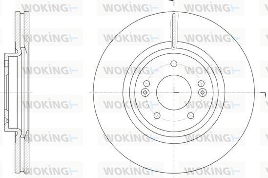 Woking D61514.10 - Disque de frein cwaw.fr