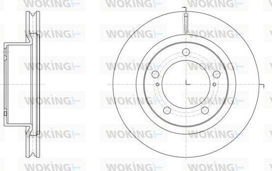 Woking D61517.10 - Disque de frein cwaw.fr