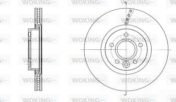 Woking D61589.10 - Disque de frein cwaw.fr