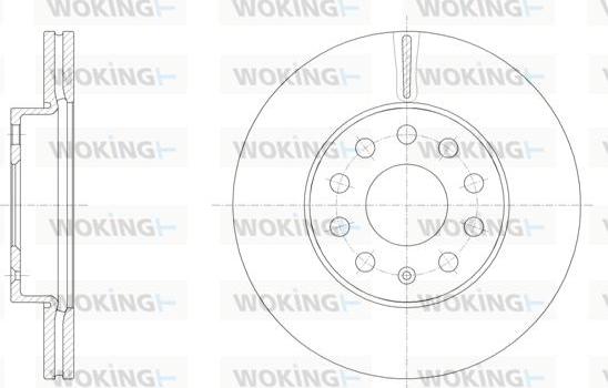 Woking D61586.10 - Disque de frein cwaw.fr