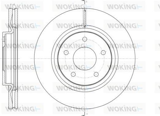 Woking D61580.10 - Disque de frein cwaw.fr