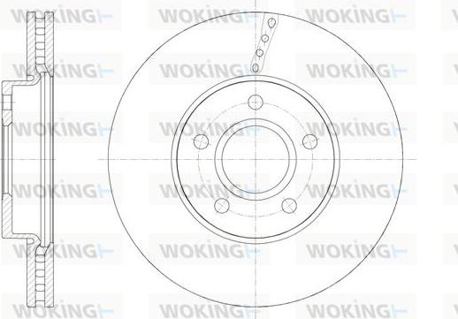 Woking D61588.10 - Disque de frein cwaw.fr