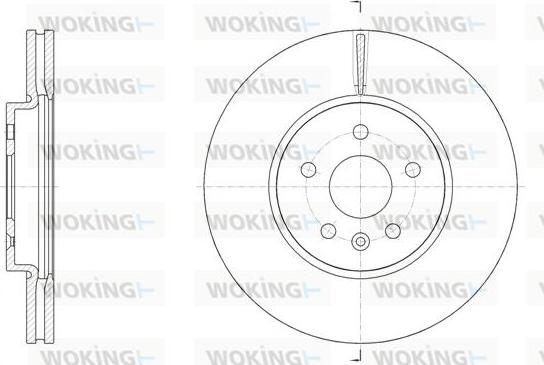 Woking D61534.10 - Disque de frein cwaw.fr