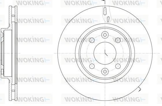 Woking D61535.10 - Disque de frein cwaw.fr