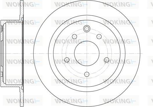 Woking D61530.00 - Disque de frein cwaw.fr