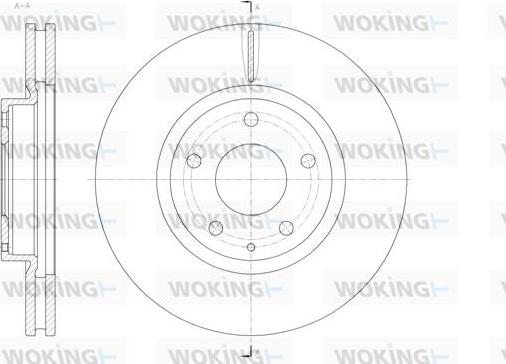 Woking D61520.10 - Disque de frein cwaw.fr