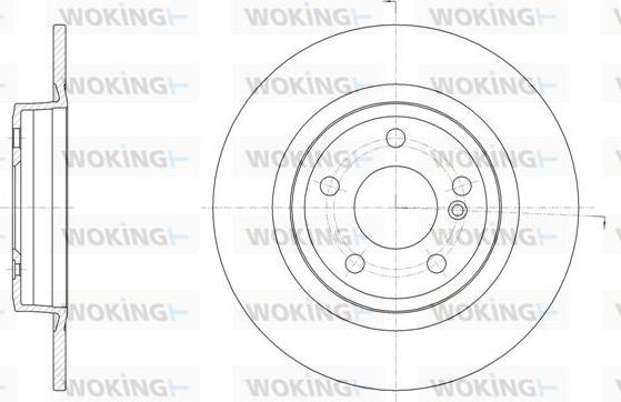 Woking D61523.00 - Disque de frein cwaw.fr