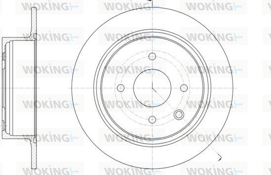 Woking D61579.00 - Disque de frein cwaw.fr