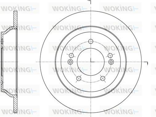 Woking D61572.00 - Disque de frein cwaw.fr