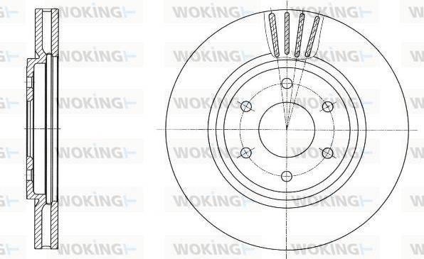 Woking D61695.10 - Disque de frein cwaw.fr