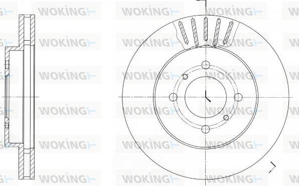 Woking D61696.10 - Disque de frein cwaw.fr