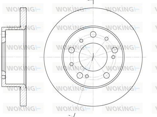 Woking D6169.00 - Disque de frein cwaw.fr