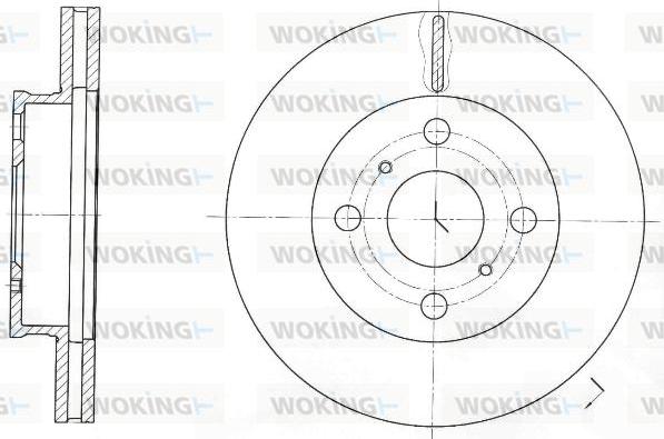 Woking D61697.10 - Disque de frein cwaw.fr