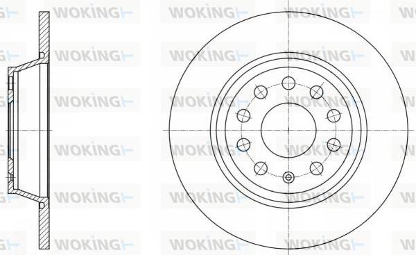 Woking D61646.00 - Disque de frein cwaw.fr