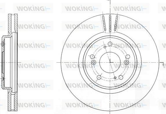 Woking D61641.10 - Disque de frein cwaw.fr