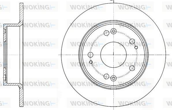 Woking D61648.00 - Disque de frein cwaw.fr