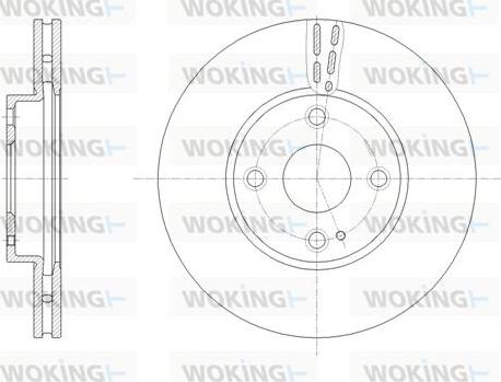 Woking D61659.10 - Disque de frein cwaw.fr