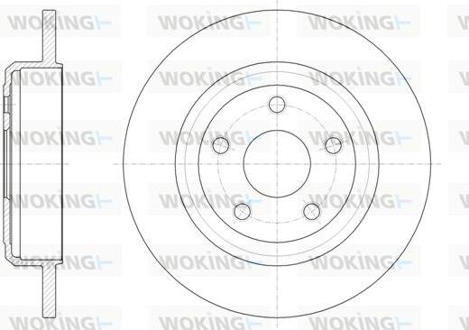 Woking D61669.00 - Disque de frein cwaw.fr