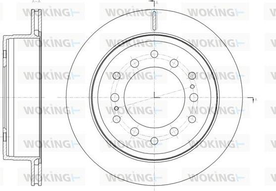 Woking D61664.10 - Disque de frein cwaw.fr