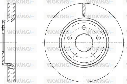 Woking D61668.10 - Disque de frein cwaw.fr