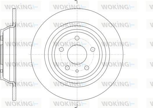 Woking D61606.00 - Disque de frein cwaw.fr