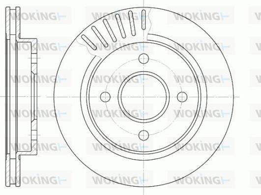 Woking D6160.10 - Disque de frein cwaw.fr