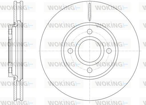 Woking D61601.10 - Disque de frein cwaw.fr