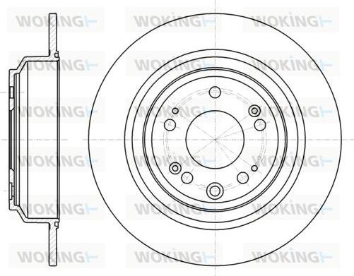 Woking D61608.00 - Disque de frein cwaw.fr