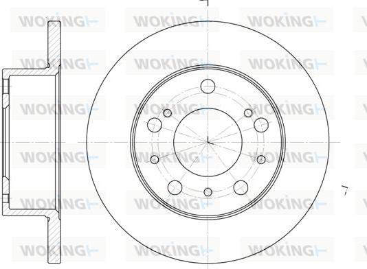 Woking D6168.00 - Disque de frein cwaw.fr