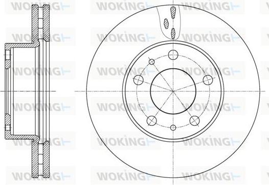 Woking D61637.10 - Disque de frein cwaw.fr