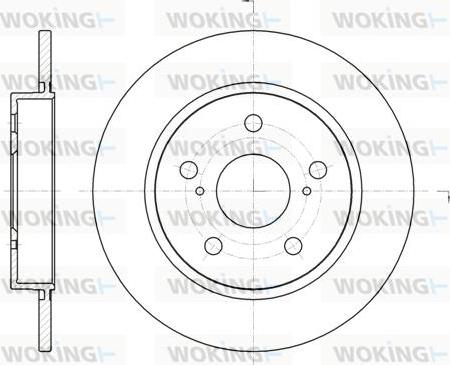 Woking D61044.00 - Disque de frein cwaw.fr