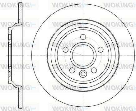 Woking D61045.00 - Disque de frein cwaw.fr