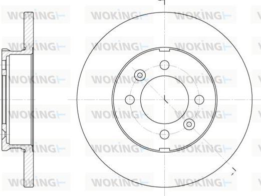 Woking D6104.00 - Disque de frein cwaw.fr