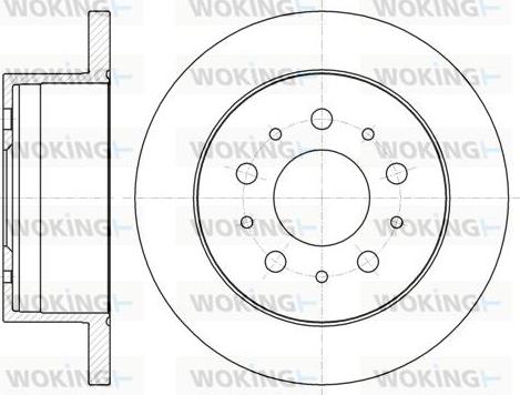 Woking D61055.00 - Disque de frein cwaw.fr