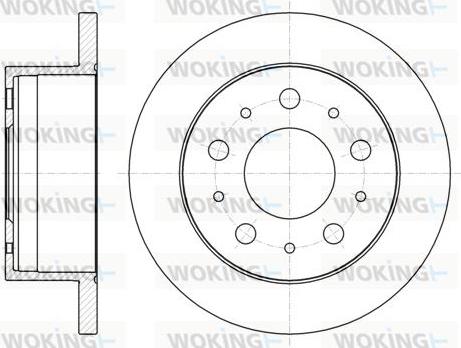 Woking D61056.00 - Disque de frein cwaw.fr