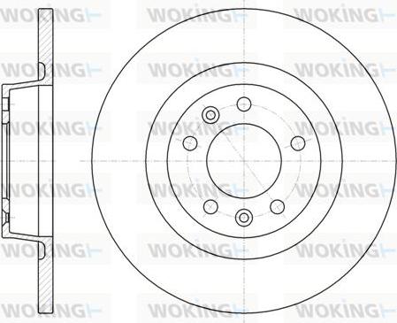 Woking D61053.00 - Disque de frein cwaw.fr