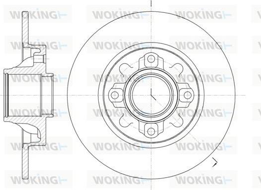 Woking D61060.00 - Disque de frein cwaw.fr