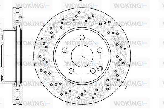 Woking D61068.10 - Disque de frein cwaw.fr