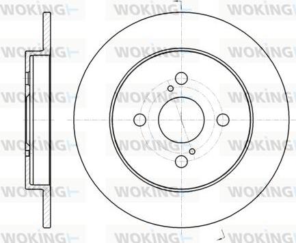 Woking D61004.00 - Disque de frein cwaw.fr