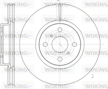 Woking D61006.10 - Disque de frein cwaw.fr