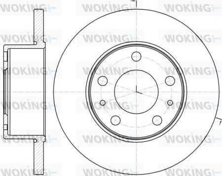 Woking D61008.00 - Disque de frein cwaw.fr